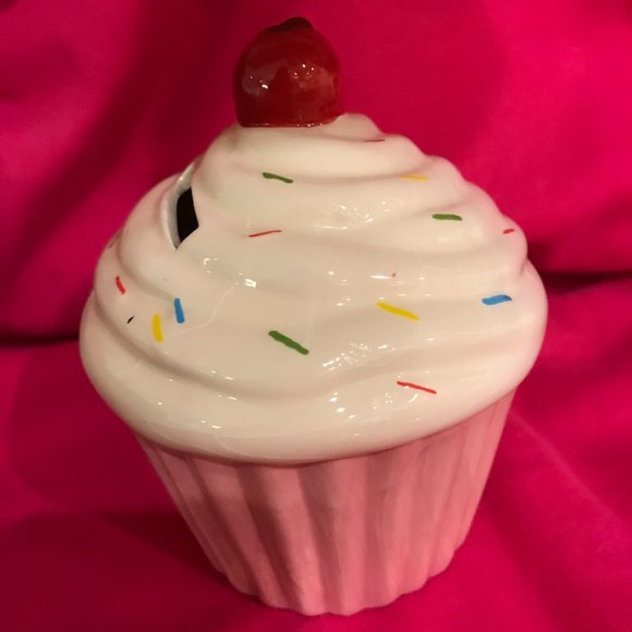 Ceramic Cupcake Coin Bank - Picture 6 of 6